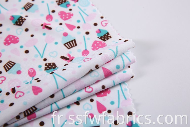 Cute Ice Cream Pattern Fabric
